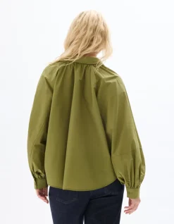 Celio Chemisier évasé - vert^Femme Chemises & Blouses