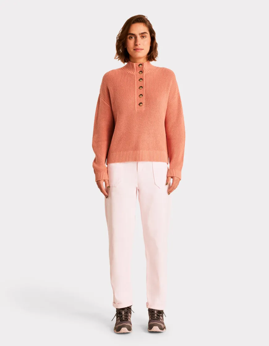 Celio Chino confort à taille élastiquée - rose^Femme Pantalons