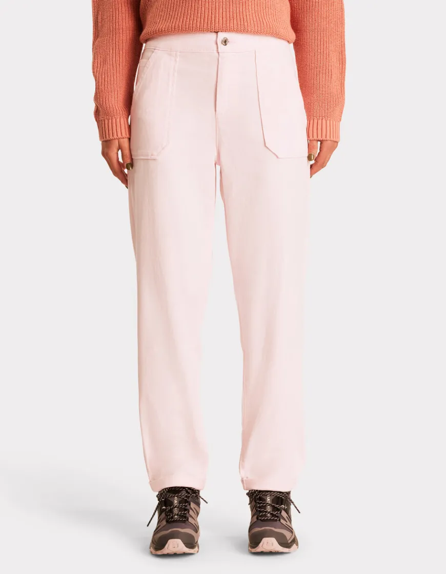 Celio Chino confort à taille élastiquée - rose^Femme Pantalons