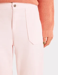 Celio Chino confort à taille élastiquée - rose^Femme Pantalons