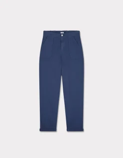 Celio Chino confort à taille élastiquée - bleu^Femme Pantalons