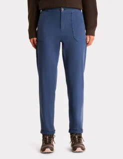 Celio Chino confort à taille élastiquée - bleu^Femme Pantalons
