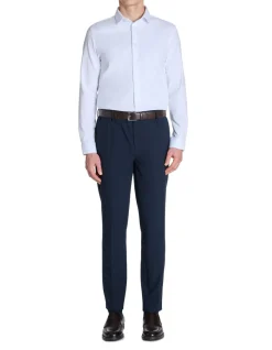 Celio Chino straight stretch - marine^Homme Pantalons Chinos|Pantalons