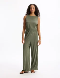 Celio Combinaison en modal - vert^Femme Loungewear|Les Essentiels Aux Meilleurs Prix