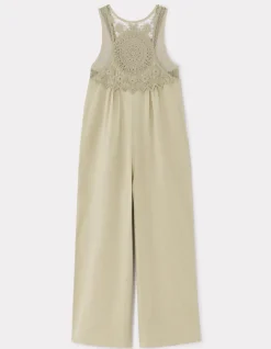 Celio Combinaison fluide crochet sur le top - gris^Femme Combinaisons|Collection Lin