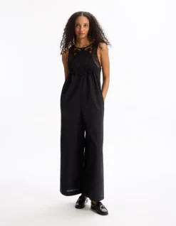 Celio Combinaison fluide crochet sur le top -^Femme Combinaisons|Collection Lin