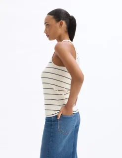 Celio Débardeur côtelé à rayures -^Femme T-Shirts & Tops