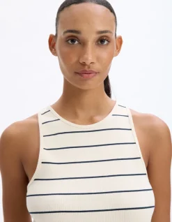 Celio Débardeur côtelé à rayures -^Femme T-Shirts & Tops