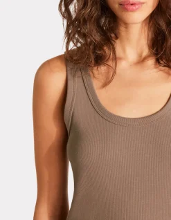 Celio Débardeur côtelé en coton stretch -^Femme T-Shirts & Tops