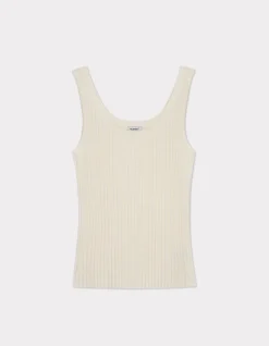 Celio Débardeur en maille côtelée - écru^Femme Pulls