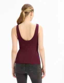 Celio Débardeur en maille légère - violet^Femme Pulls