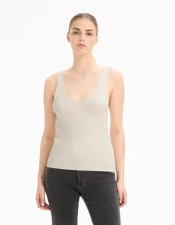 Celio Débardeur en maille légère - beige^Femme Pulls