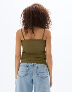 Celio Débardeur fines bretelles - kaki^Femme T-Shirts & Tops