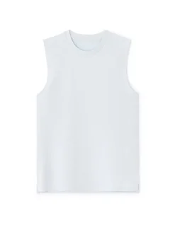 Celio Débardeur regular uni - bleu clair^Homme Débardeurs|T-Shirts
