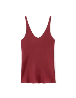Celio Débardeur satiné coupe droite - rouge^Femme Chemises & Blouses|Les Ensembles