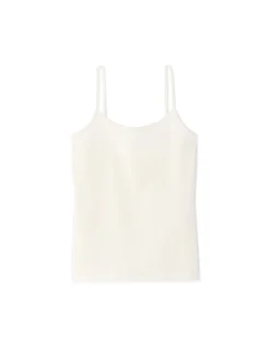 Celio Débardeur uni à fines bretelles - écru^Femme Les Essentiels Aux Meilleurs Prix|T-Shirts & Tops