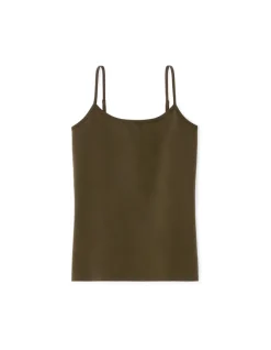 Celio Débardeur uni à fines bretelles - kaki^Femme T-Shirts & Tops