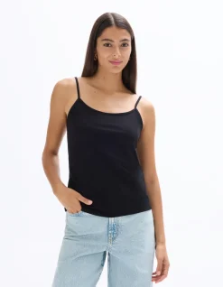 Celio Débardeur uni à fines bretelles -^Femme Les Essentiels Aux Meilleurs Prix|T-Shirts & Tops
