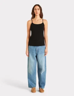 Celio Débardeur uni à fines bretelles -^Femme Les Essentiels Aux Meilleurs Prix|T-Shirts & Tops