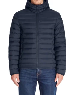 Celio Doudoune light à capuche - marine^Homme Doudounes|Manteaux