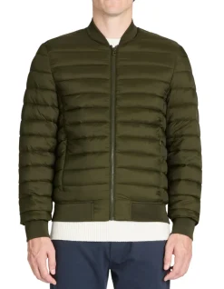 Celio Doudoune light col bomber - kaki^Homme Doudounes