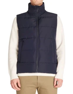 Celio Doudoune sans manches col montant - marine^Homme Doudounes|Manteaux