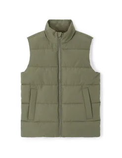 Celio Doudoune sans manches col montant - vert^Homme Doudounes