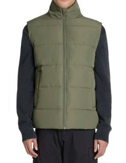 Celio Doudoune sans manches col montant - vert^Homme Doudounes