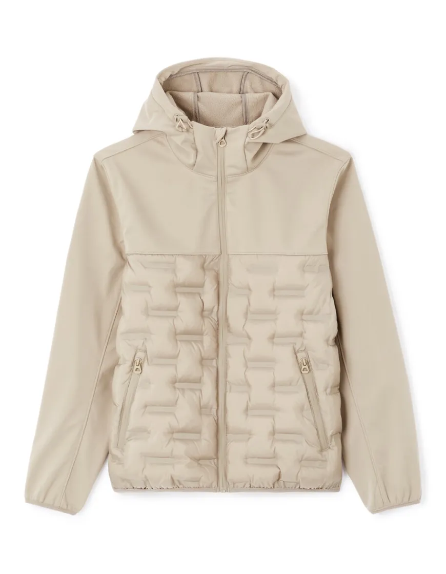 Celio Doudoune softshell mix matière à capuche -^Homme Blousons|Vestes