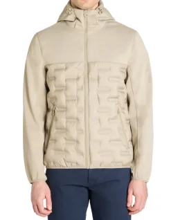 Celio Doudoune softshell mix matière à capuche -^Homme Blousons|Vestes