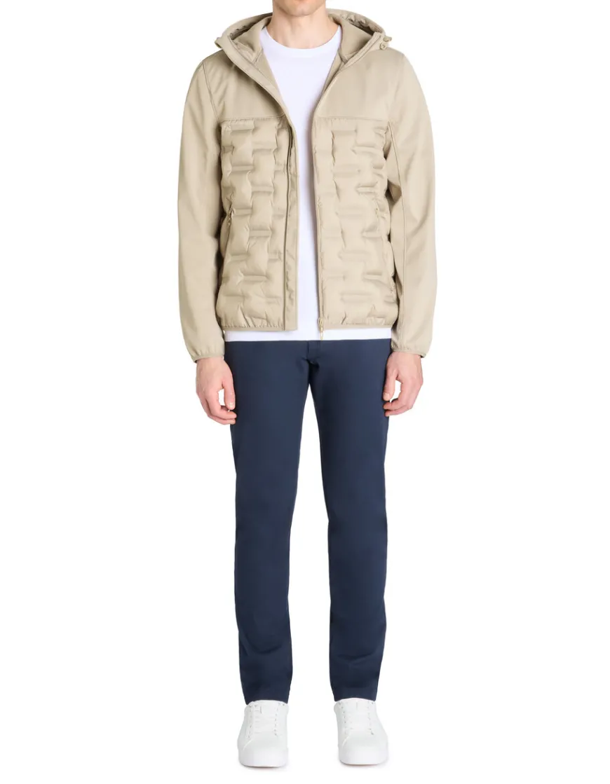 Celio Doudoune softshell mix matière à capuche -^Homme Blousons|Vestes