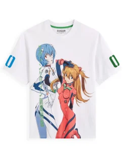 Celio Evangelion - T-shirt Rei et Asuka^Homme T-Shirts