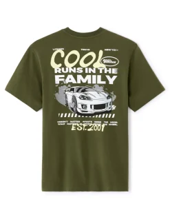 Celio Fast & Furious - T-Shirt kaki^Homme Collabs|T-Shirts