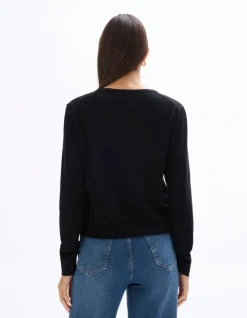 Celio Gilet 100% laine mérinos à col rond -^Femme Gilets & Cardigans|Pulls