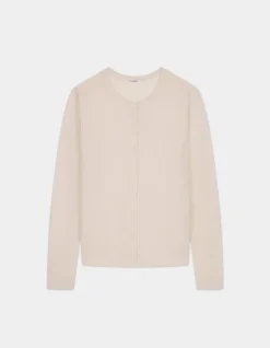 Celio Gilet 100% laine mérinos à col rond - écru^Femme Les Meilleures Ventes|Gilets & Cardigans