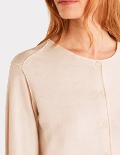 Celio Gilet à manches longues col rond - beige^Femme Gilets & Cardigans|Pulls