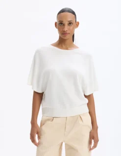 Celio Gilet ample en maille fine - écru^Femme Gilets & Cardigans|Pulls