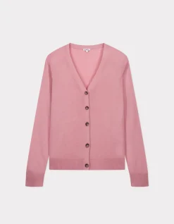 Celio Gilet boutonné en maille fine - rose^Femme Les Essentiels Aux Meilleurs Prix|Gilets & Cardigans