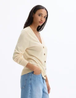 Celio Gilet boutonné en maille fine -^Femme Les Essentiels Aux Meilleurs Prix|Gilets & Cardigans