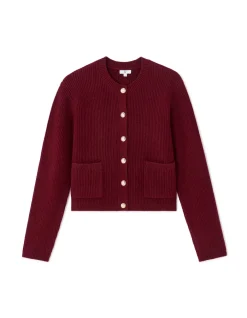 Celio Gilet boutonné manches longues - rouge^Femme Gilets & Cardigans