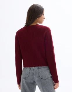 Celio Gilet boutonné manches longues - rouge^Femme Gilets & Cardigans