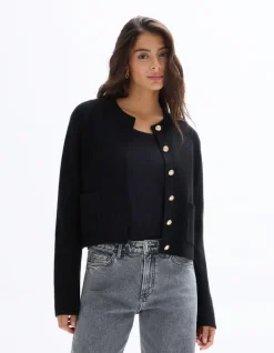 Celio Gilet boutonné manches longues -^Femme Gilets & Cardigans