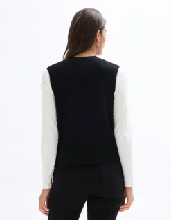 Celio Gilet boutonné sans manches -^Femme Gilets & Cardigans