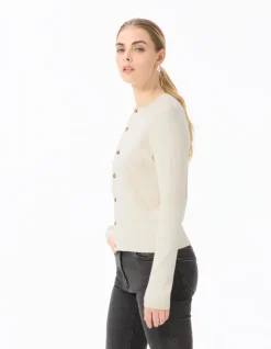 Celio Gilet col rond à manches longues -^Femme Gilets & Cardigans|Pulls