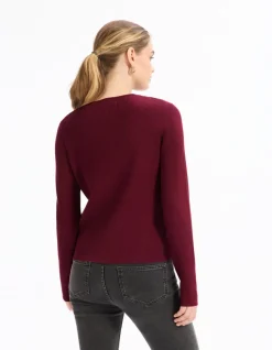 Celio Gilet col rond à manches longues - violet^Femme Gilets & Cardigans