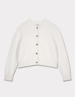 Celio Gilet court en coton - écru^Femme Gilets & Cardigans