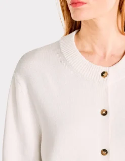 Celio Gilet court en coton - écru^Femme Gilets & Cardigans