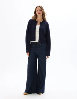 Celio Gilet court en maille unie -^Femme Gilets & Cardigans