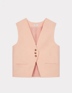 Celio Gilet de tailleur sans manches - rose^Femme Les Tailleurs|Gilets & Cardigans