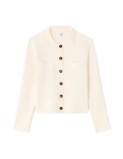 Celio Gilet en maille compacte - écru^Femme Les Essentiels Aux Meilleurs Prix|Gilets & Cardigans